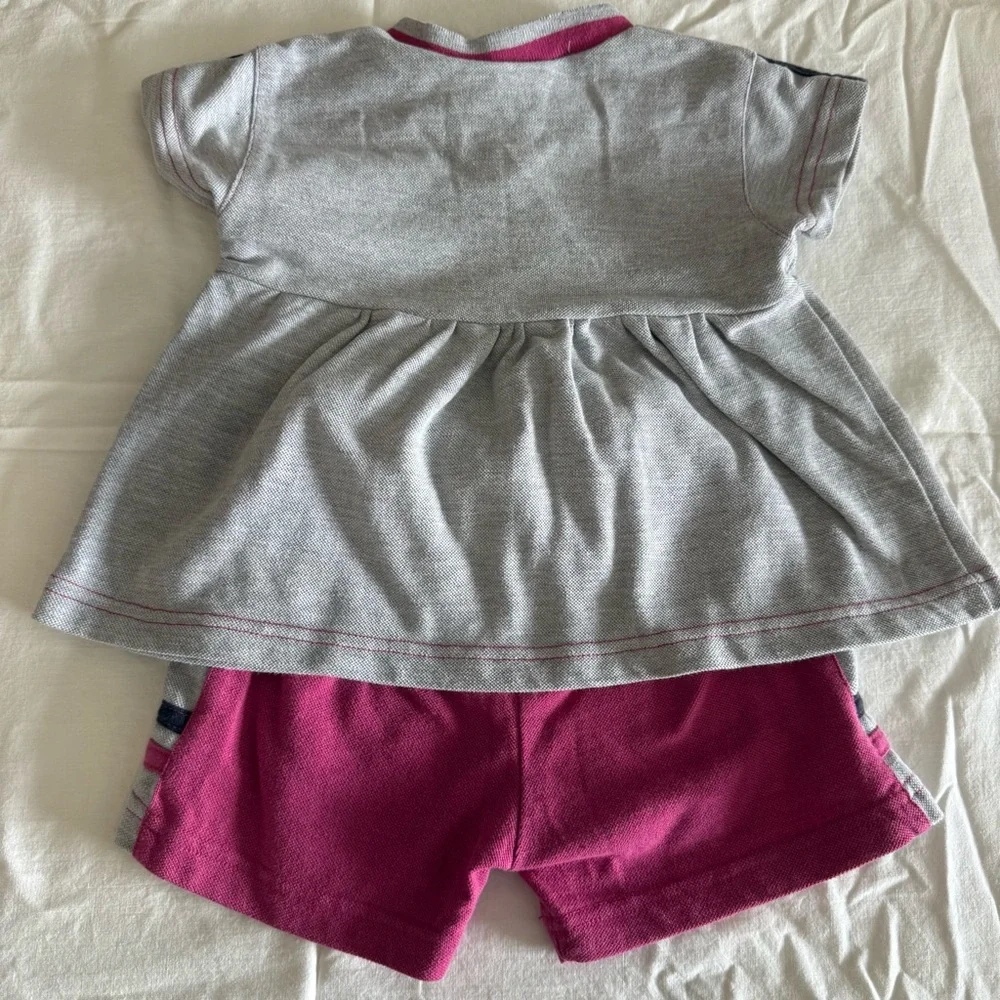 Y2K Wilson Pink and Gray Baby Girl Shorts Srt Size 18 Mo